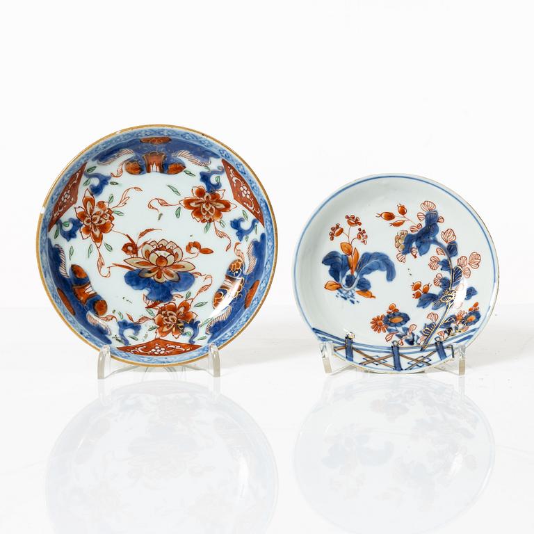 Kompaniporslin, 9 delar, Kina, Qing dynastin, Qianlong 1736-95.