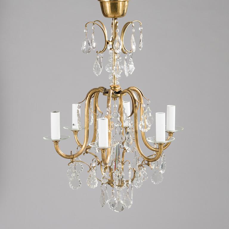 PAAVO TYNELL, a 1930/1940's '1465' chandelier for Taito, Finland.