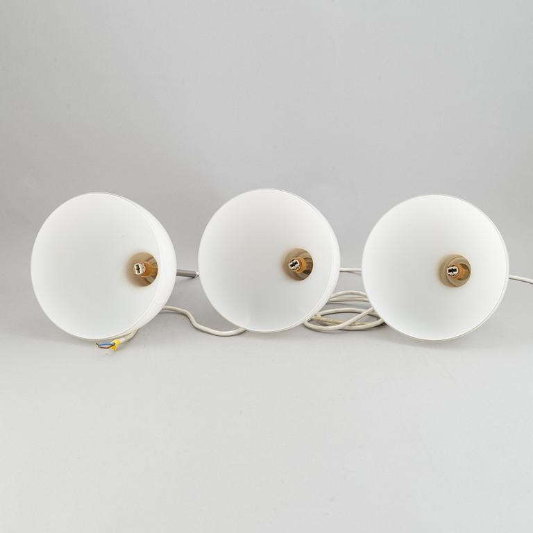 Louis Poulsen, a set of three 'Toldbod' ceiling lights, Denmark.