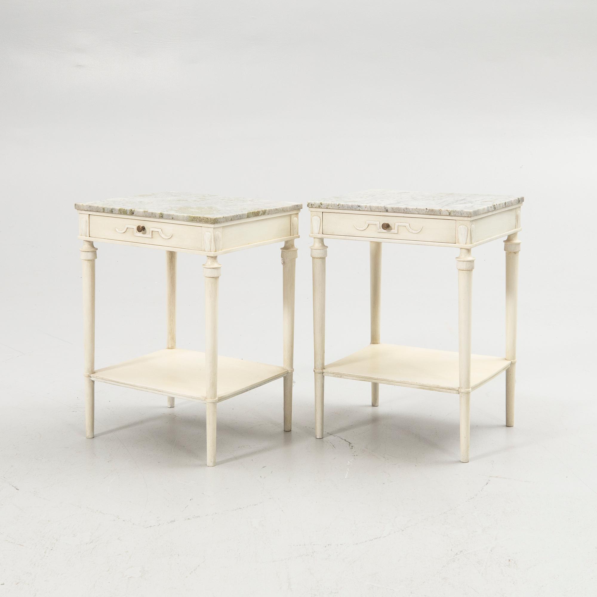 Bedside tables, a pair, “Idun”, Nordiska Kompaniet, 1927.