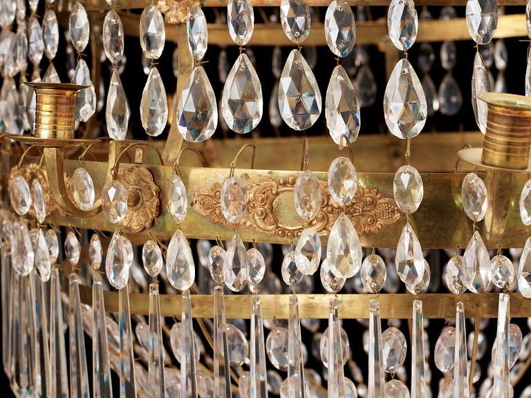 LJUSKRONA, för elva ljus. Sverige, 1820/30-tal. Karl Johan.