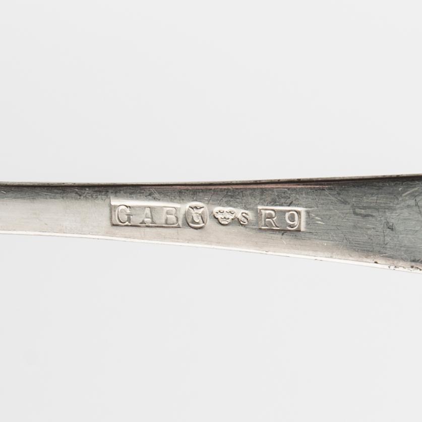 Jacob Ängman, bestick ca 66 st, silver, "Rosenholm", GAB, Stockholm/Eskilstuna N8 - E10.