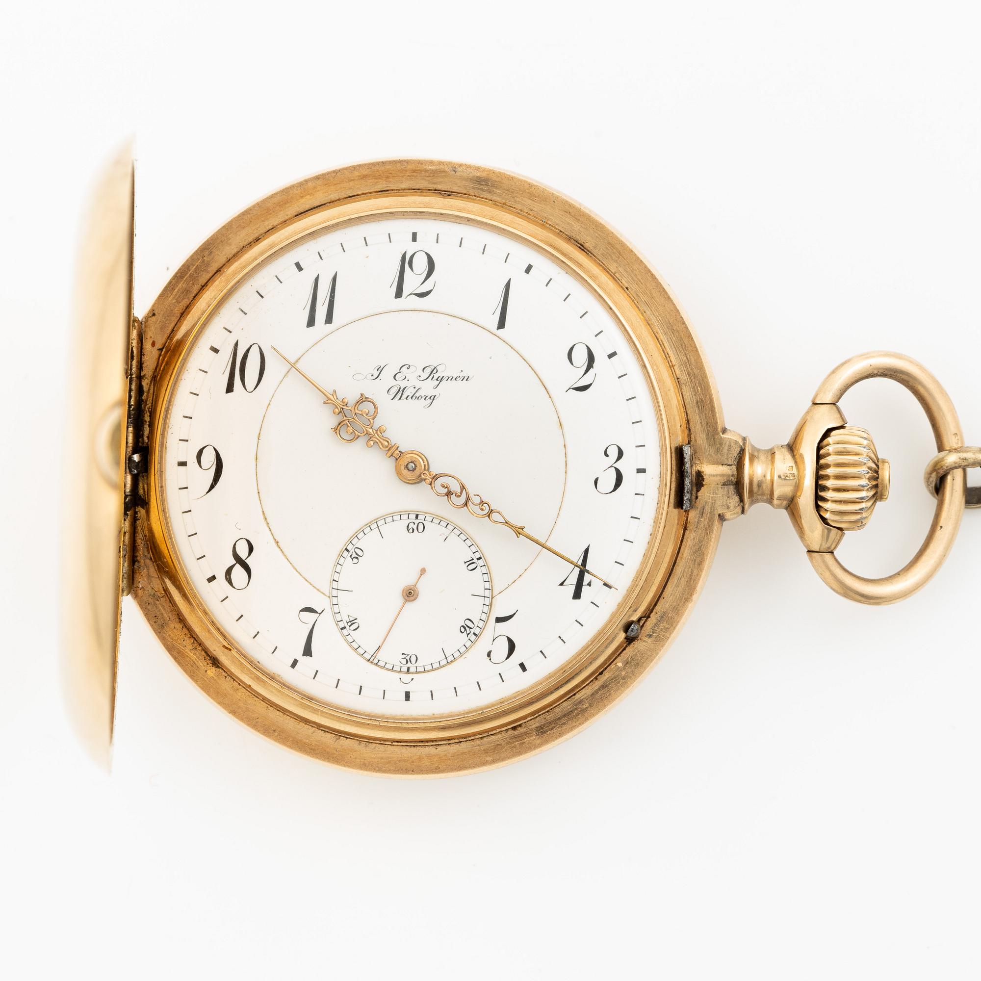 Pocket watch, hunter, 55 mm.