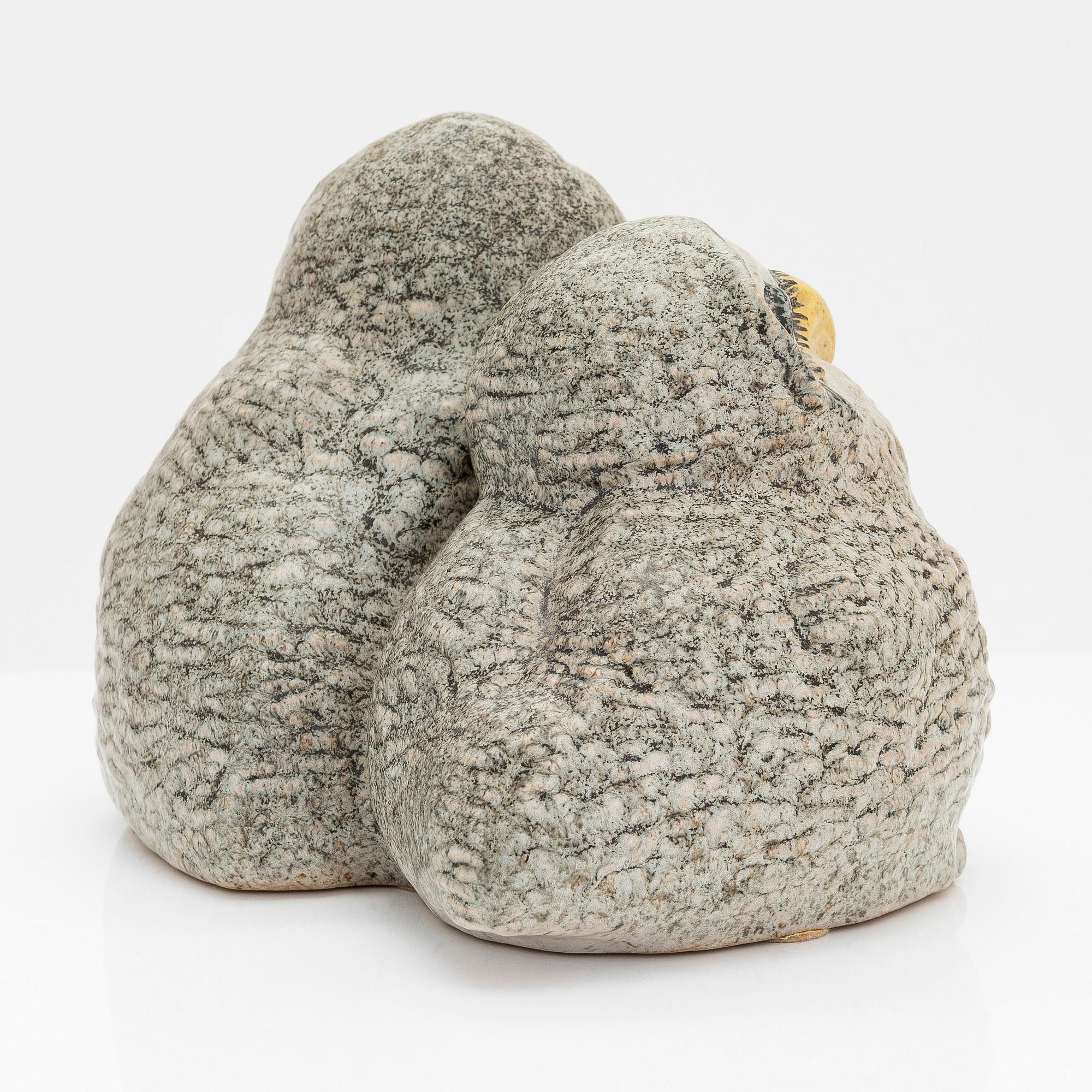 Paul Hoff, sculpture, "Strix Nebulosa No 223", Gustavsberg studio, Sweden, 1985.