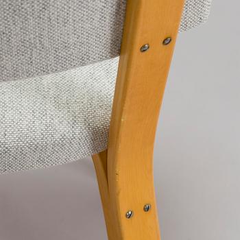 Alvar Aalto, stolar, 6 st, modell 63, O.Y. Huonekalu- ja Rakennustyötehdas A.B. 1900-talets mitt.