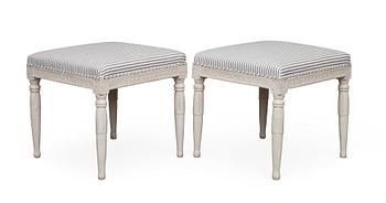 328. A PAIR OF STOOLS.