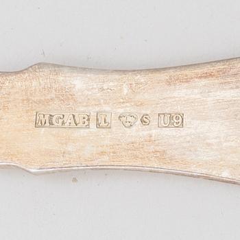 A 34-piece silver flatware set, 'Uppsala', MGAB, Lidköping, Sweden, 1968-1980.