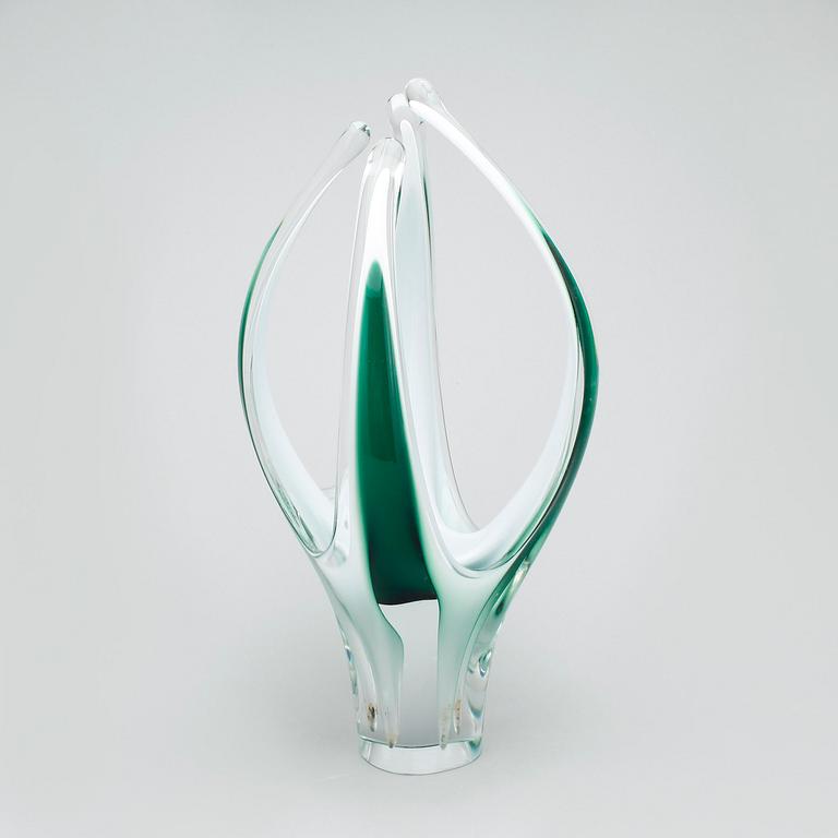 VAS, glas, "Coquille", Paul Kedelv, Flygsfors, sign o dat -62.