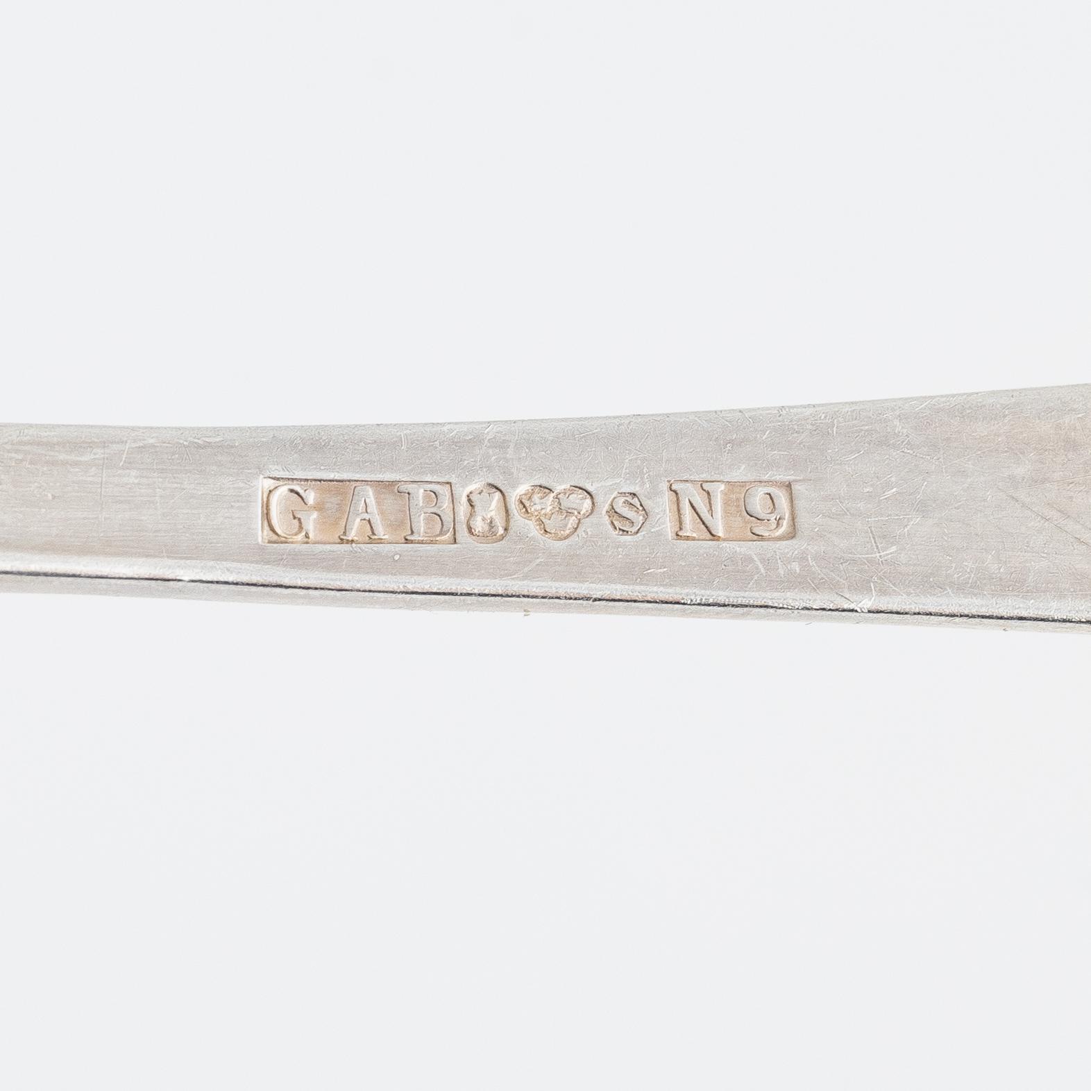 Jacob Ängman, bestickservis, 83 delar, silver, "Rosenholm", GAB, Stockholm, 1941-88.