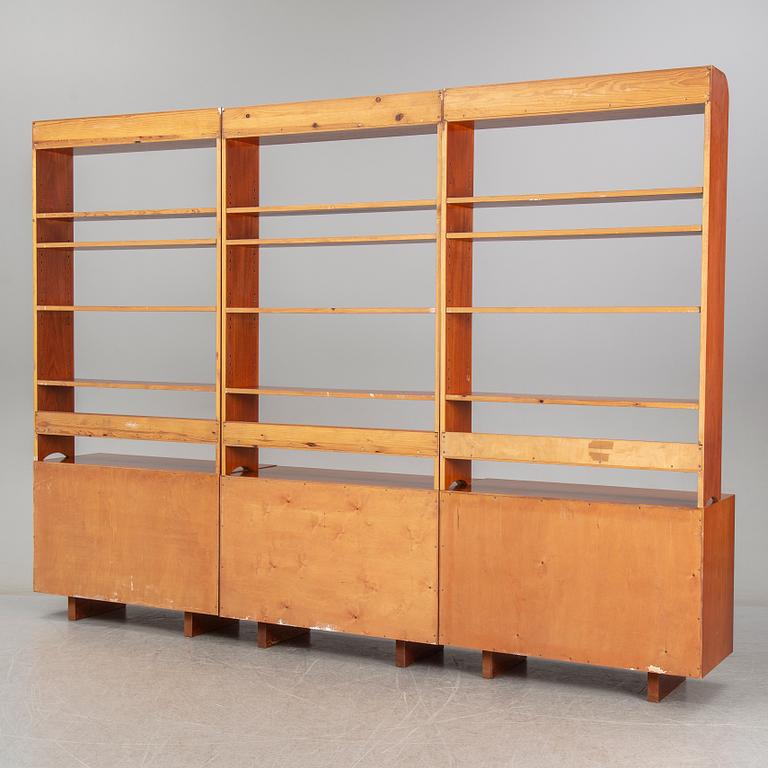 JOSEF FRANK, three model 2112 mahogany shelves, Svenskt Tenn, Sweden.