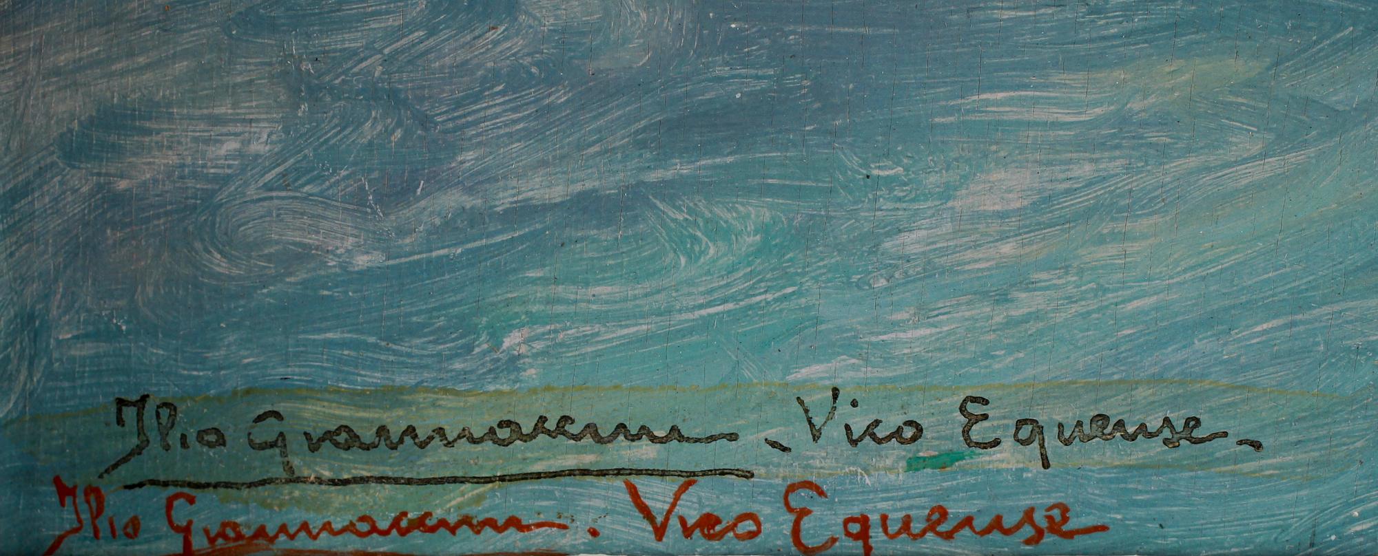 ILIO GIANNACCINI, olja på pannå, sign.