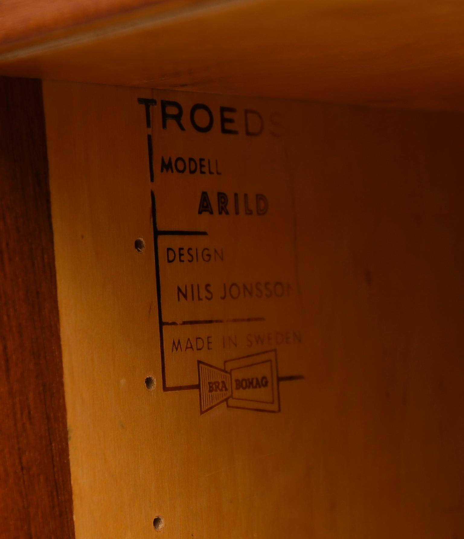 SIDEBOARD, "Arild", Nils Johnsson, Troeds, Bjärnum, 1900-talets andra hälft.