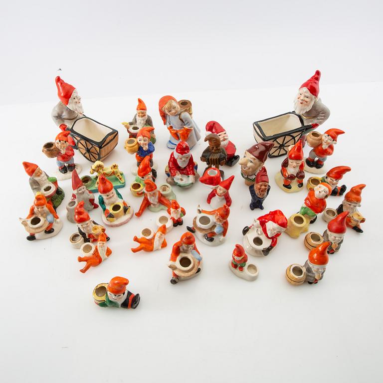A collection of gnomes 35 pcs 20th century.