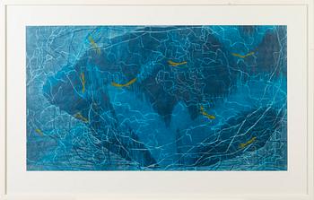 OUTI KIRVES, wood cut, signed and dated -97, numbered 18/20.
