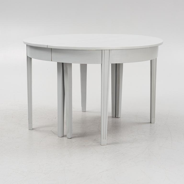 Matbord, gustaviansk stil, sent 1800-tal.