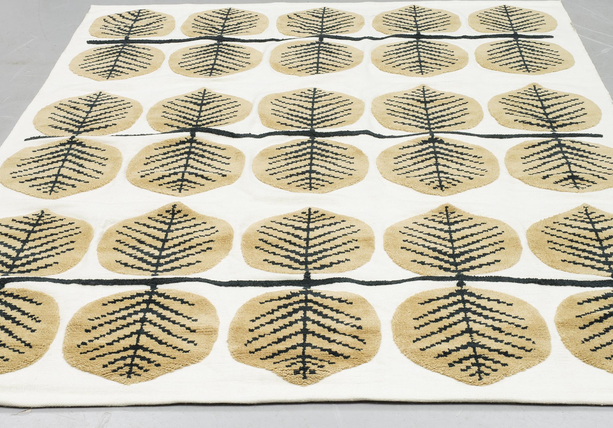 Stig Lindberg, matta, slätväv, "Berså - Gul", ed 1/1 EA, Layered 2000-tal.