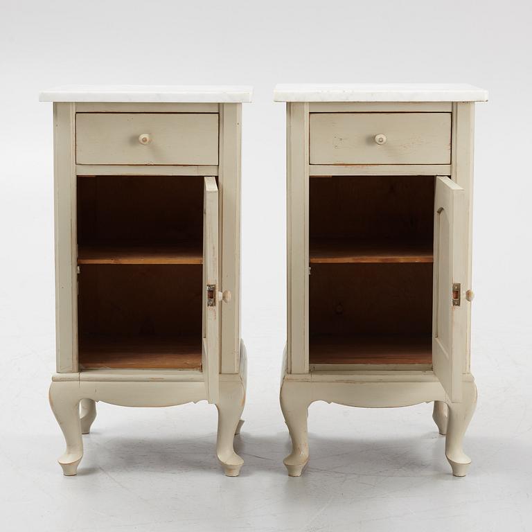 Sängbord, ett par, tidigt 1900-tal.