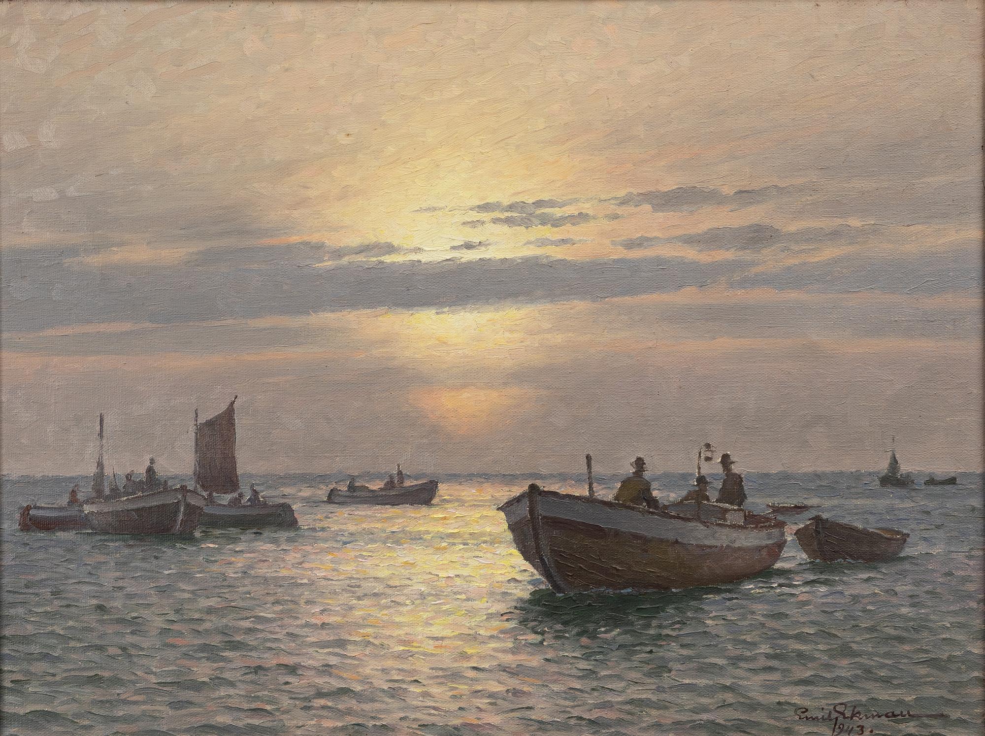 Emil Ekman, Fishing Fleet in Sunlight.