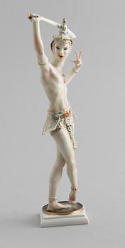 FIGUR, porslin, C Werner, Hutschenreuther, 1900-talets mitt.