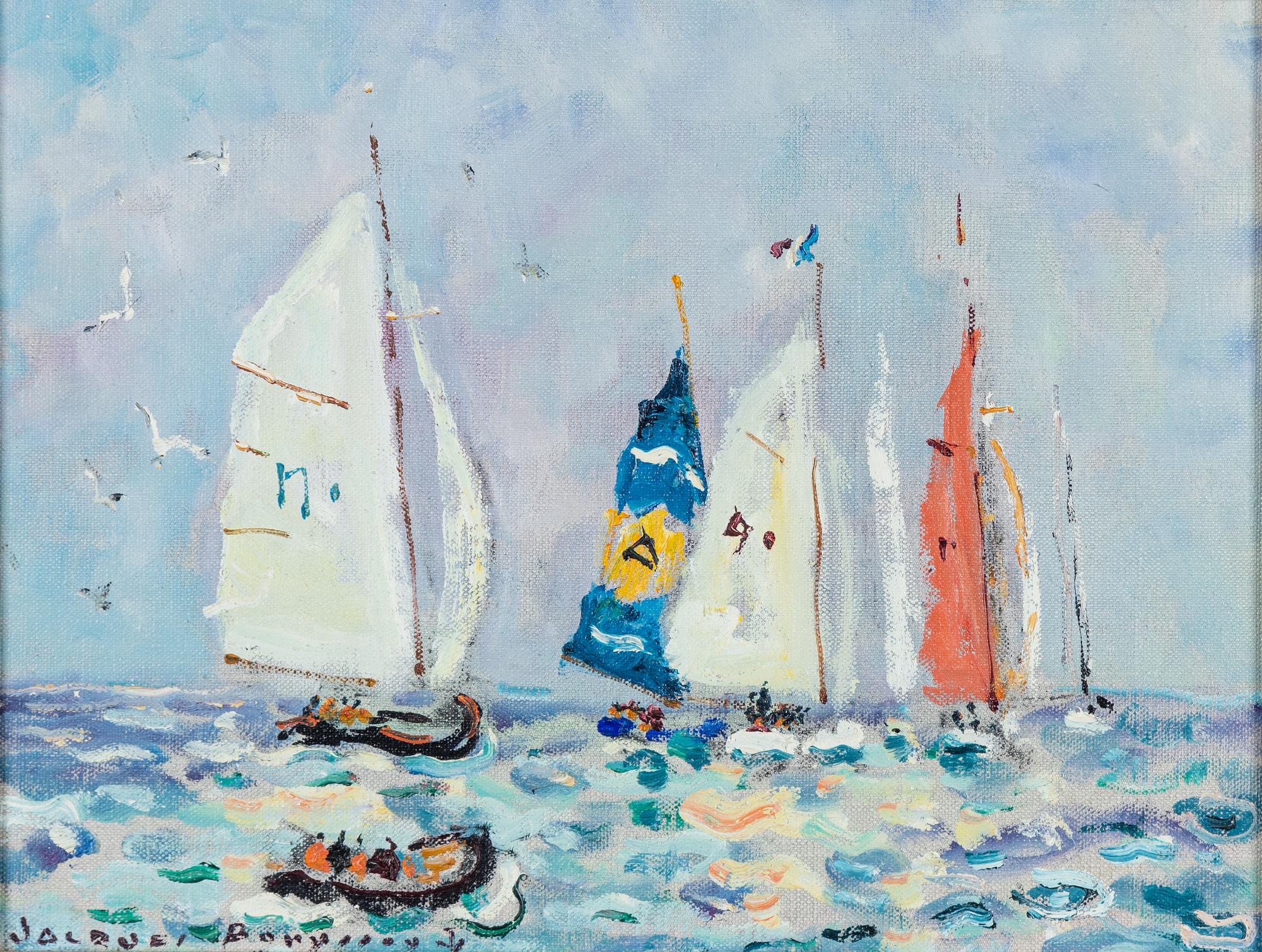 Jaques Bouyssou, oil,on canvas, signed.