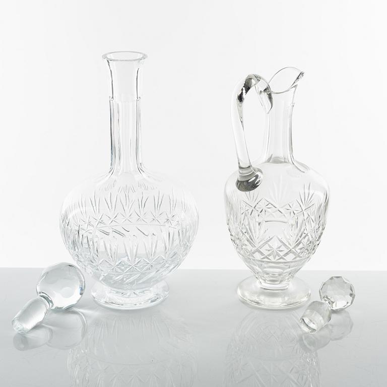 A 91-piece glass service, 'Leo', Riihimäki/Muutajärvi Notsjö, Finalnd.