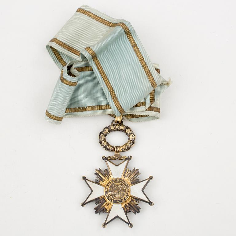 ORDER OF THE THREE STARS, sannolikt för kommendör, Lettland 1920-30-tal.