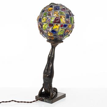 Table lamp, Art Deco style, mid-20th century.