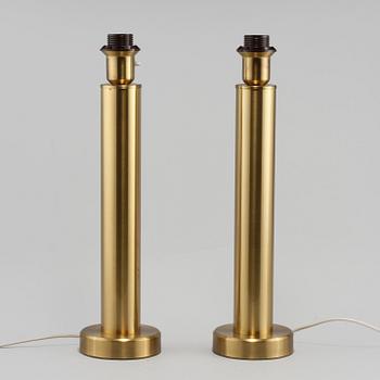 BORDSLAMPOR, ett par, Kosta El-armatur, 1900-talets andra hälft.