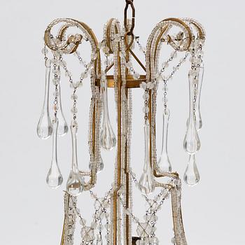 A matched pair of chandeliers, probably Italy, mid-20th Century.