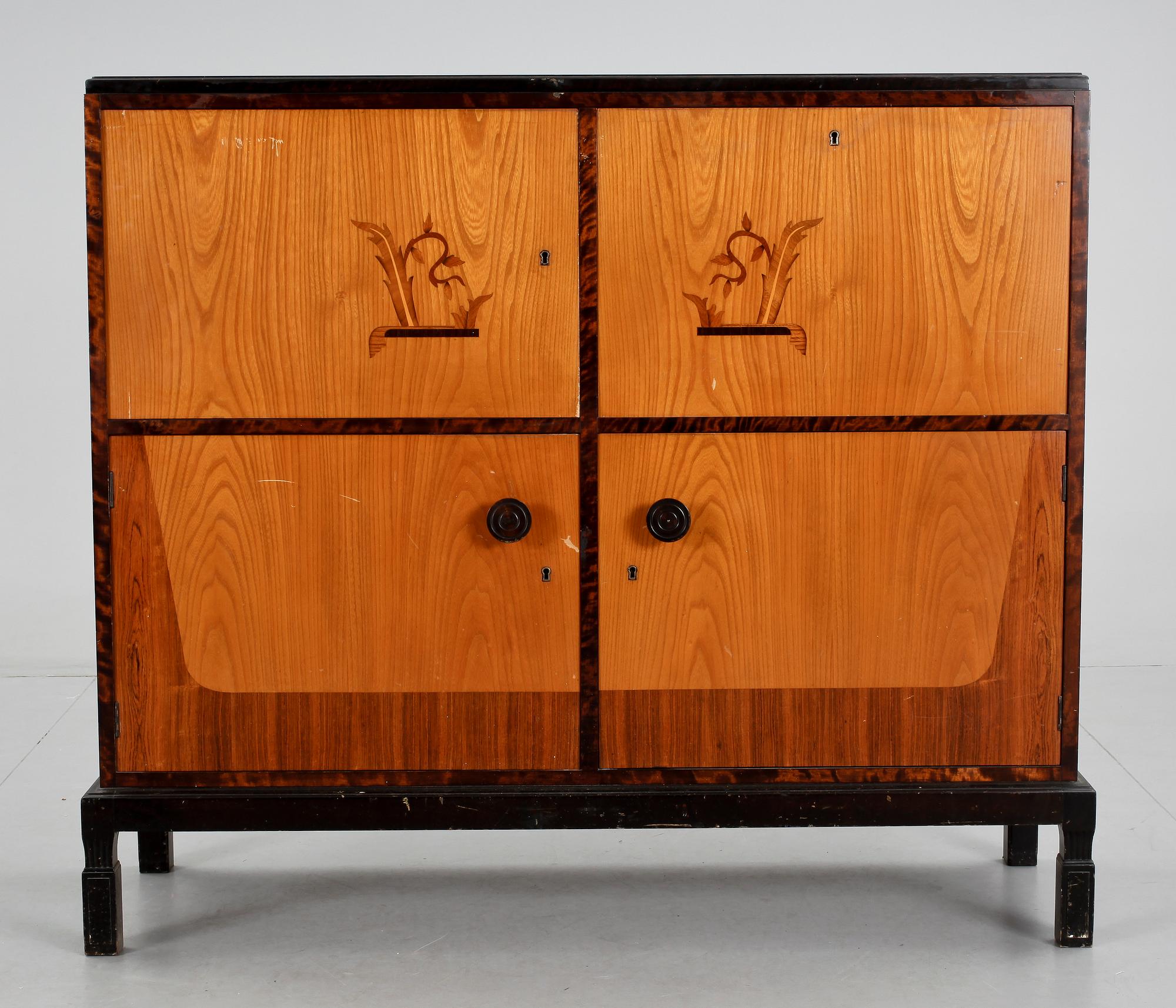 LINNESKÅP, art deco, 1930/40-tal.