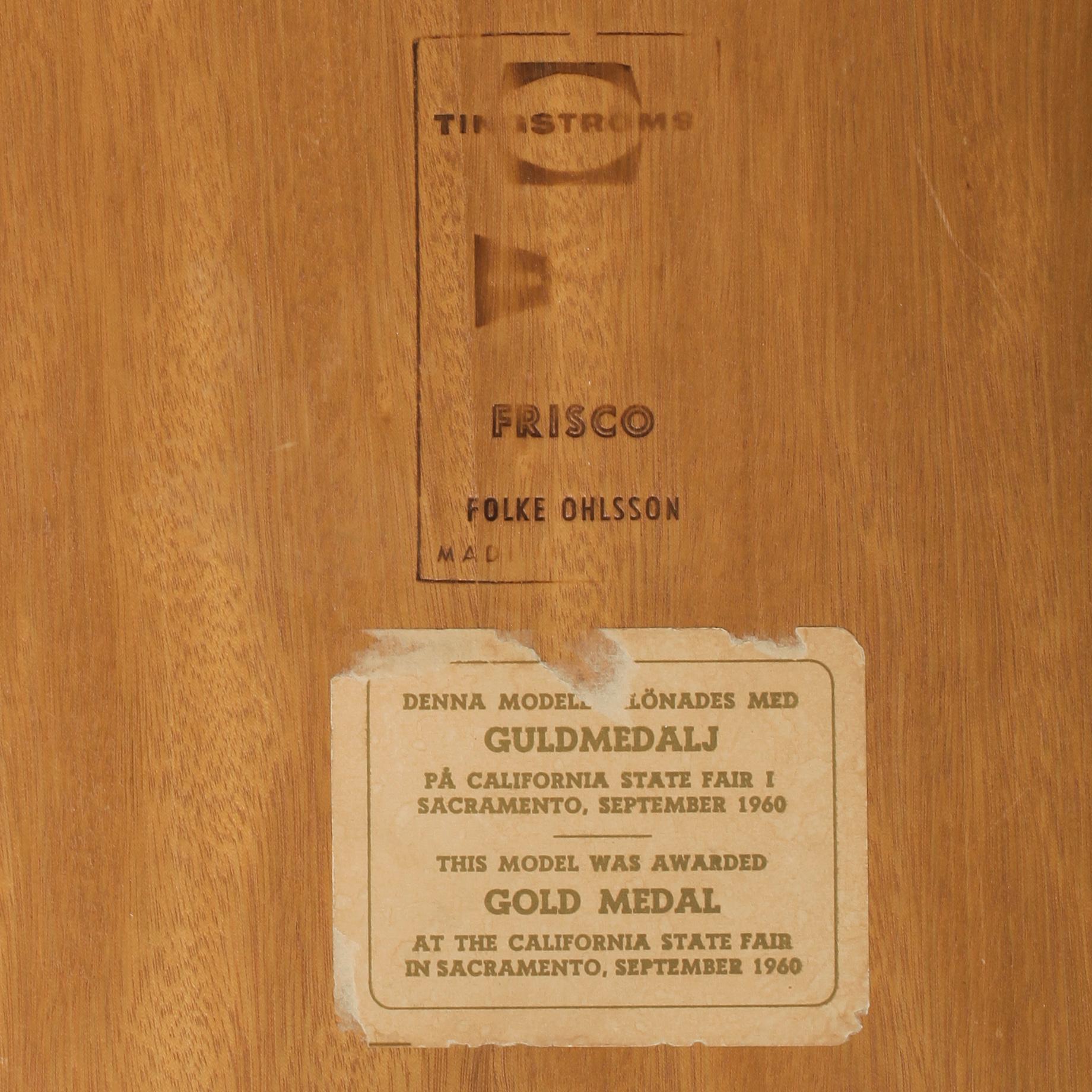 SOFFBORD, "Frisco", Folke Ohlsson, Tingströms, 1900-talets mitt.