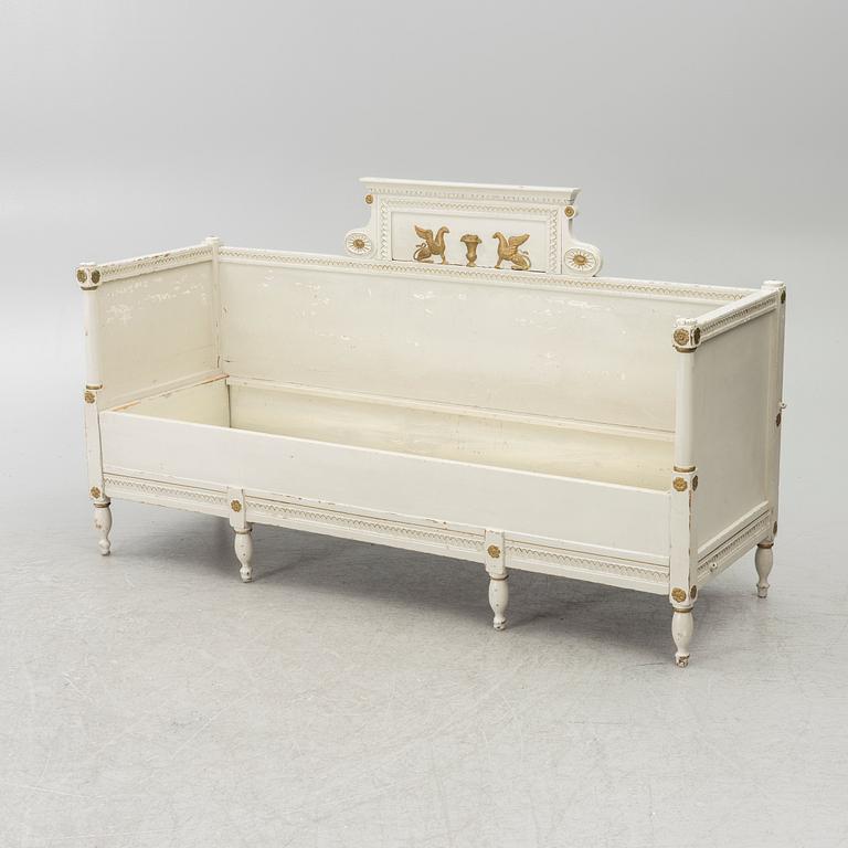 Sofa bed, late Gustavian style, 19th century.