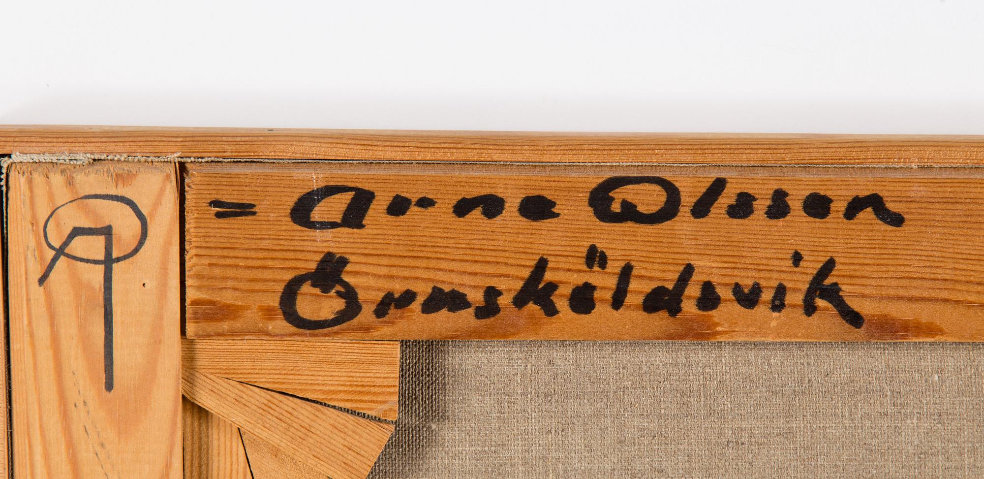 ARNE OLSSON, olja på duk, monogramsignerad.