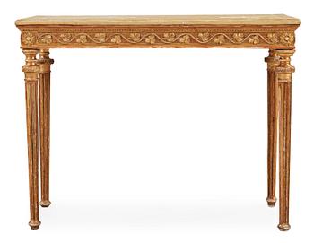 1512. A late Gustavian console table in the manner of P Ljung.
