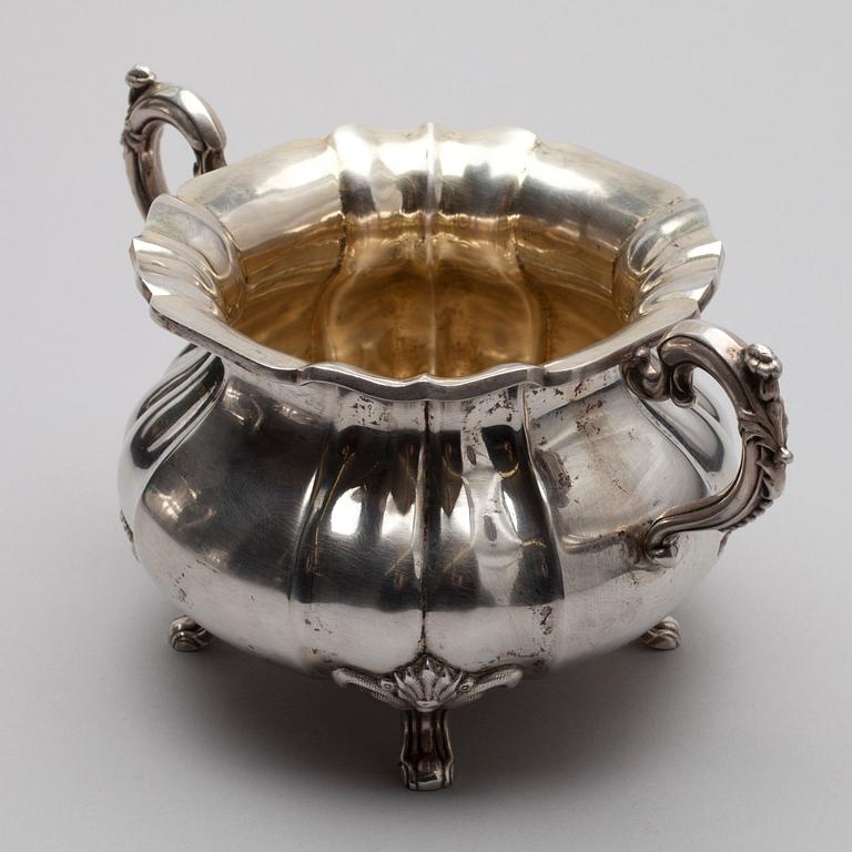 KAFFESERVIS, 3 delar, silver, Kultakeskus Tavastehus 1929-1930. Vikt ca 1387 g.