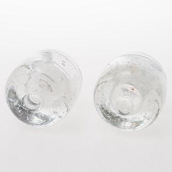 TIMO SARPANEVA, A set of six glass candleholders of the Arkipelago-series for Iittala.