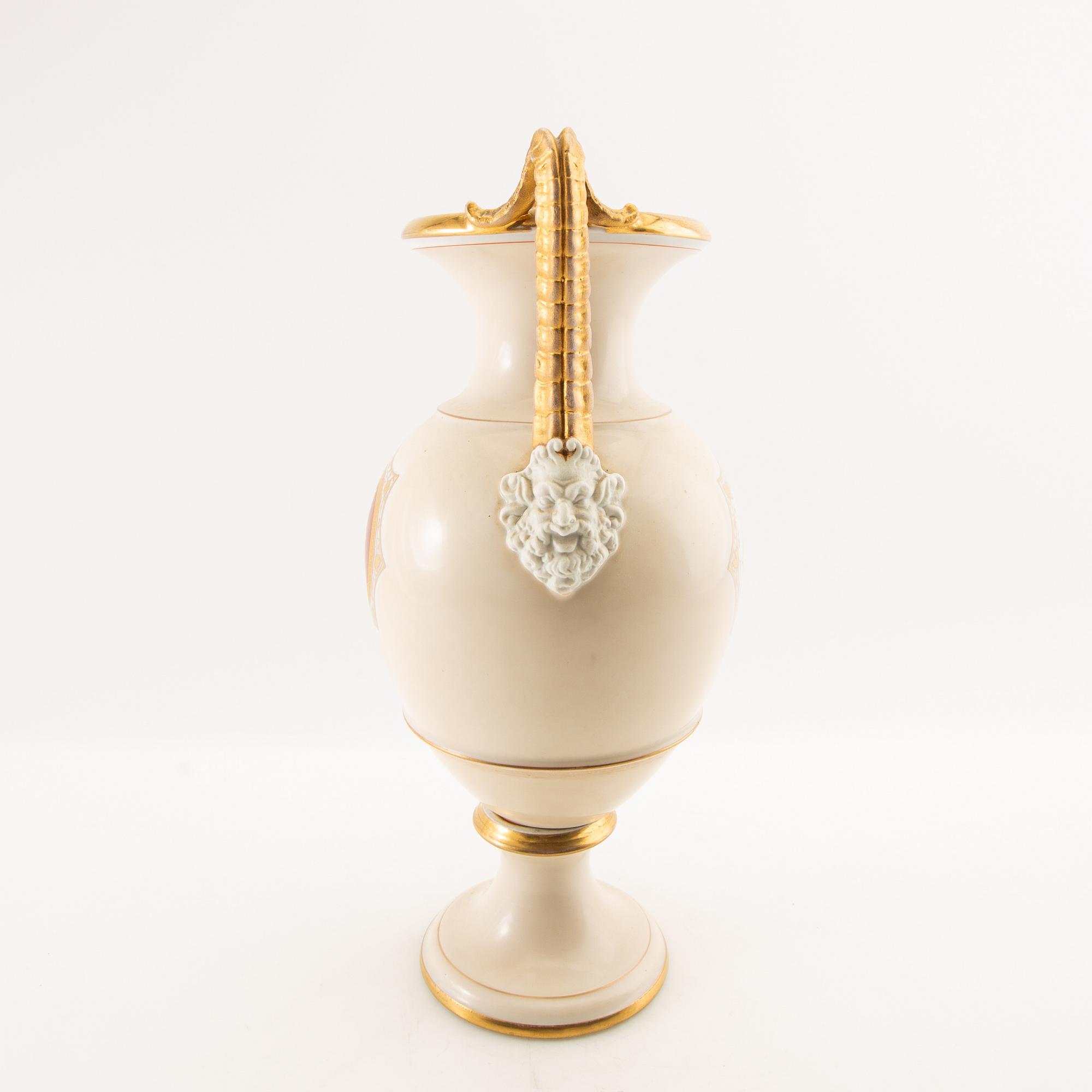 Urna Empire-stil omkring 1900 porslin.