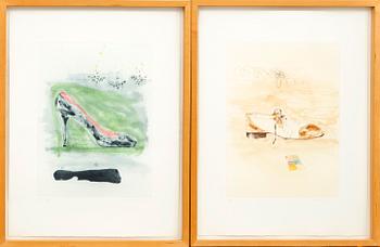 Lennart Aschenbrenner,  a set of two lithographs signed dated and numbered.