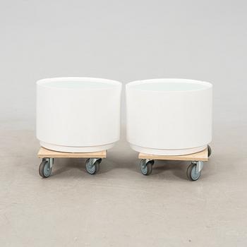 Side table/Bedside table, a contemporary pair.