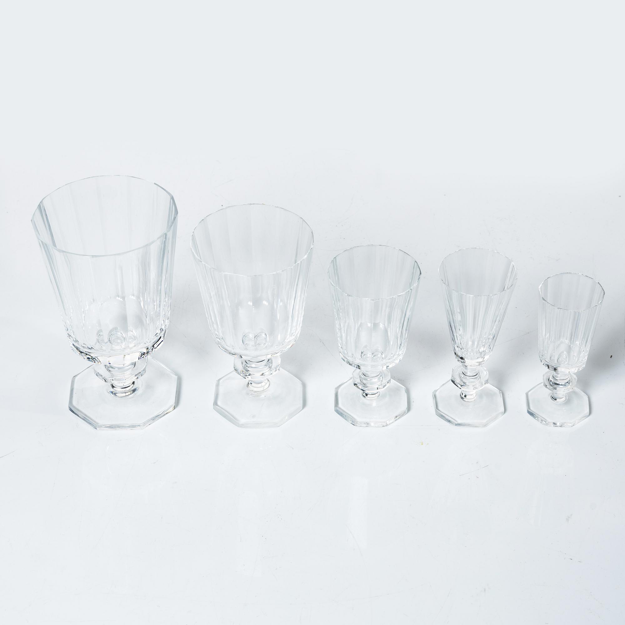 Elis Bergh, glasservis, "Karlberg", Kosta Boda, 1900-tal,  77 delar.