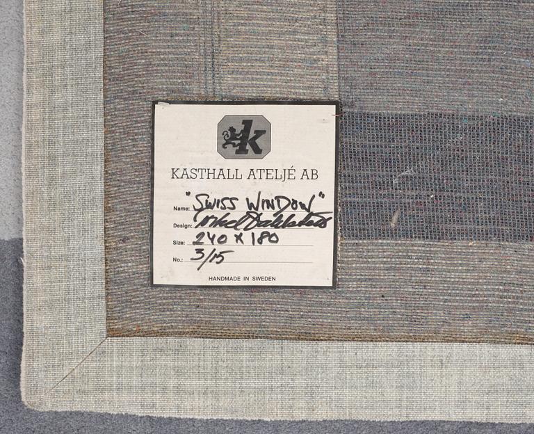 Torkel Dahlstedt, RUG. "Swiss Window". Tufted. 177 x 236,5 cm. Torkel Dahlstedt, Sweden, born in 1942.