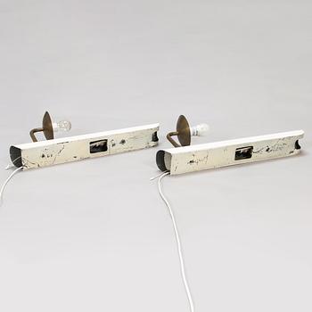 Alvar Aalto, a pair of 1932 wall lights for Taito Finland.