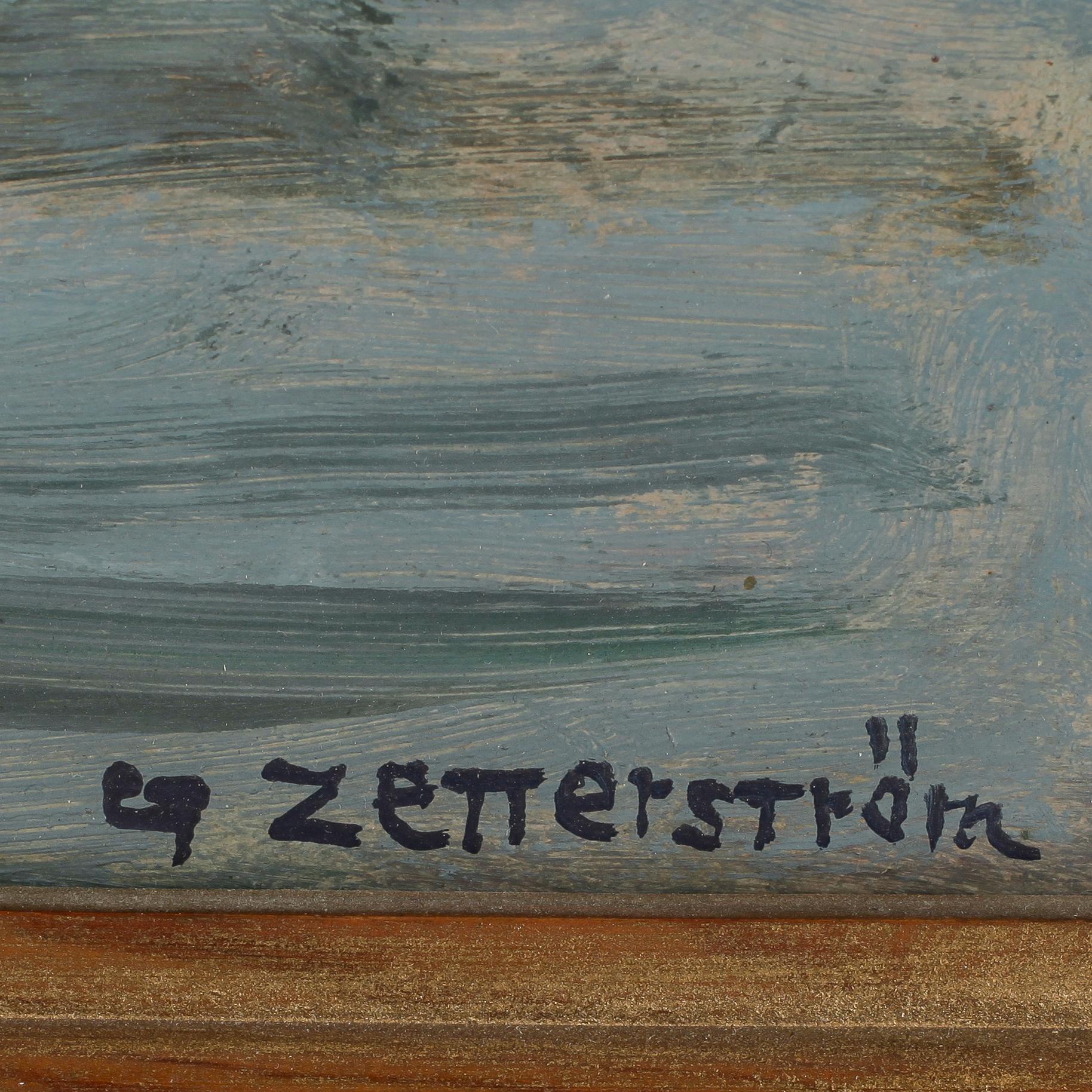 GUNNAR ZETTERSTRÖM, olja på pannå, signerad.