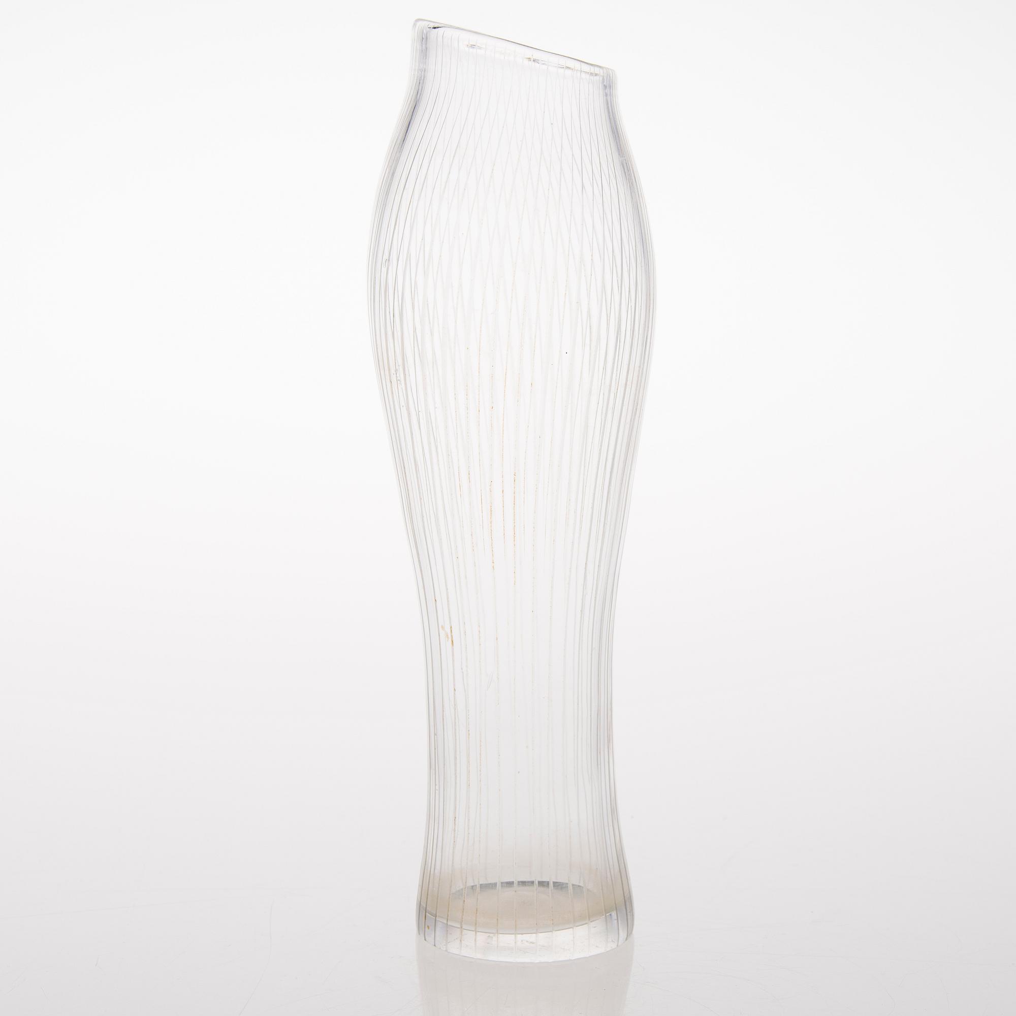 TAPIO WIRKKALA, VAS, glas, 'Fölben', signerad Tapio Wirkkala, Iittala.
