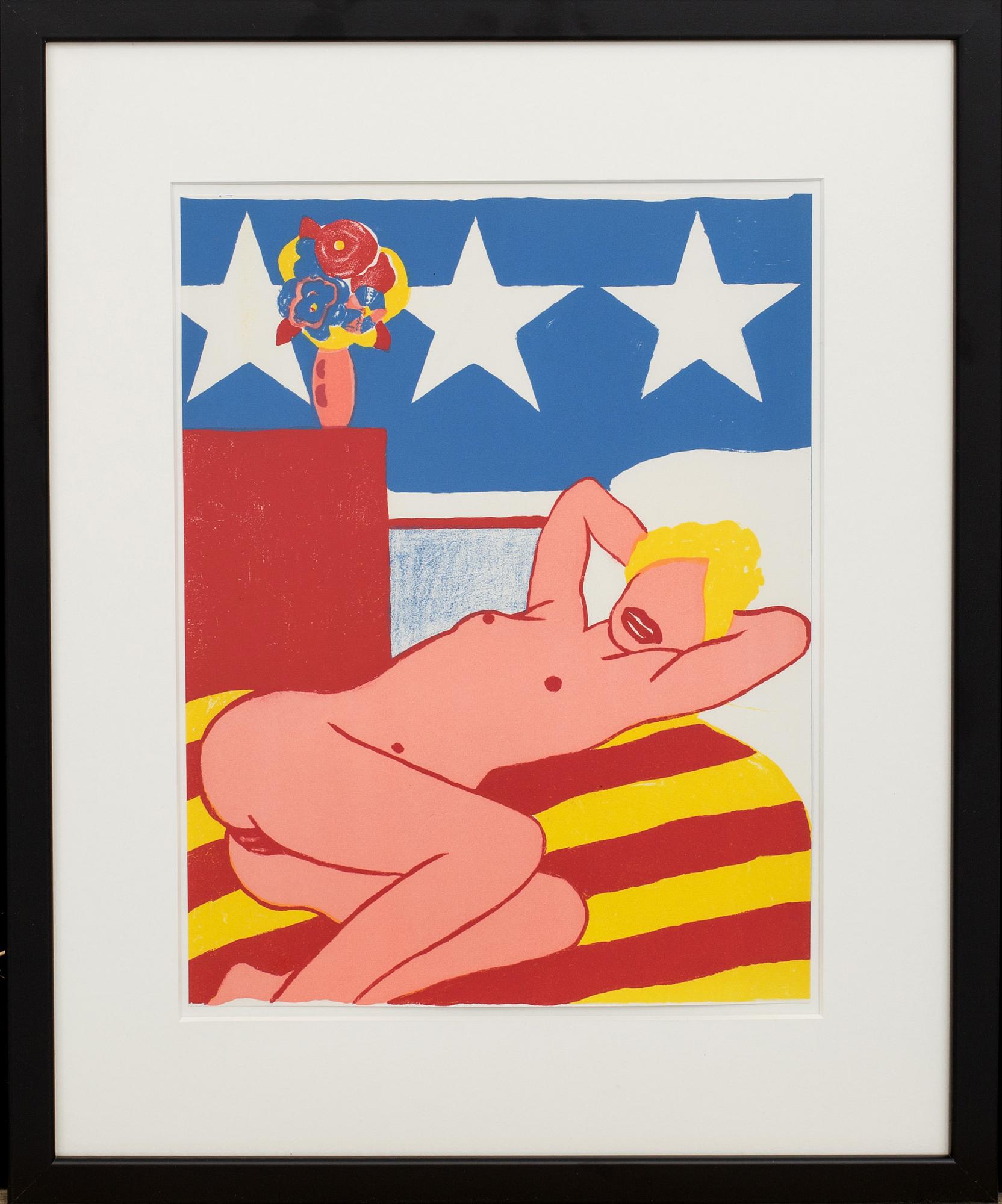 TOM WESSELMANN, ur "ONE CENT LIFE", Walasse Ting & (red.) Sam Francis. Utgiven av E.W. Kornfeld, Bern, 1964.