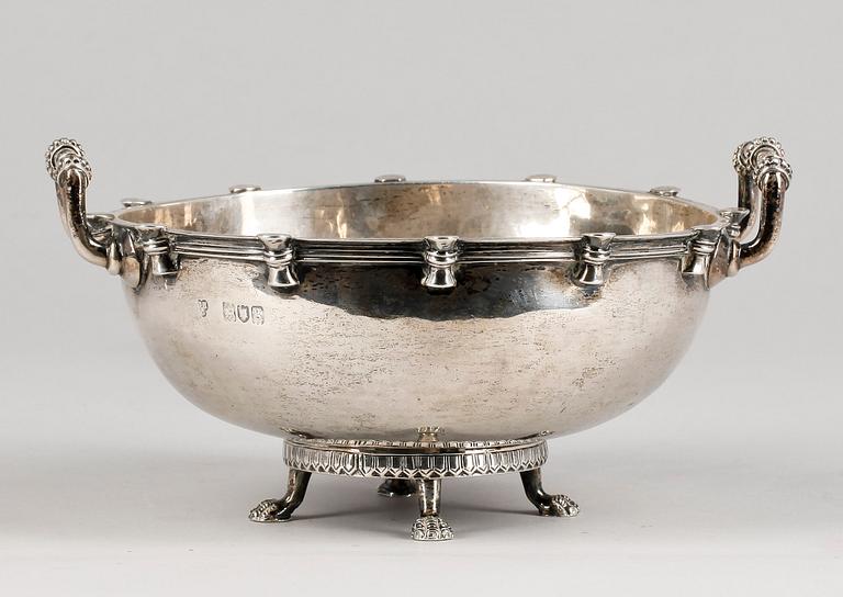 SKÅL, silver, Heming & Co. London 1902. Vikt ca 338g.