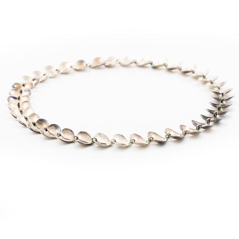 Ateljé Stigbert, collier, sterlingsilver, Stockholm, 1957.