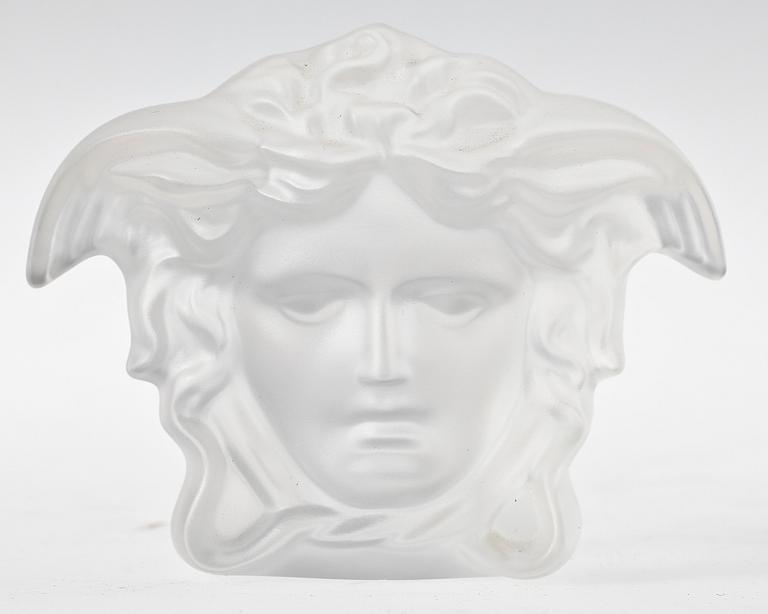 BREVPRESS, kristall, "Gorgona", Rosenthal för Versace.