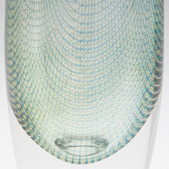 A 'Krakaä glass vase by Sven Palmqvist for Orrefors.