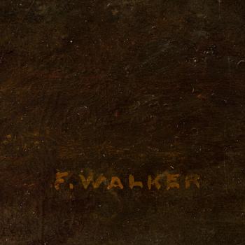 FREDERICK WALKER, olja på duk, signerad.